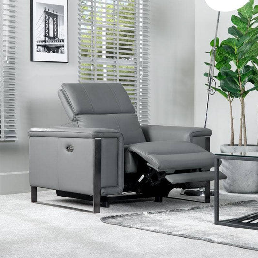 Lucca Power Armchair - Grey