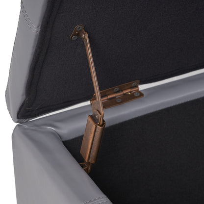 Banc de rangement Lucinda en simili cuir de Christopher Knight Home - 130,6 cm L x 44,5 cm l x 41,3 cm H