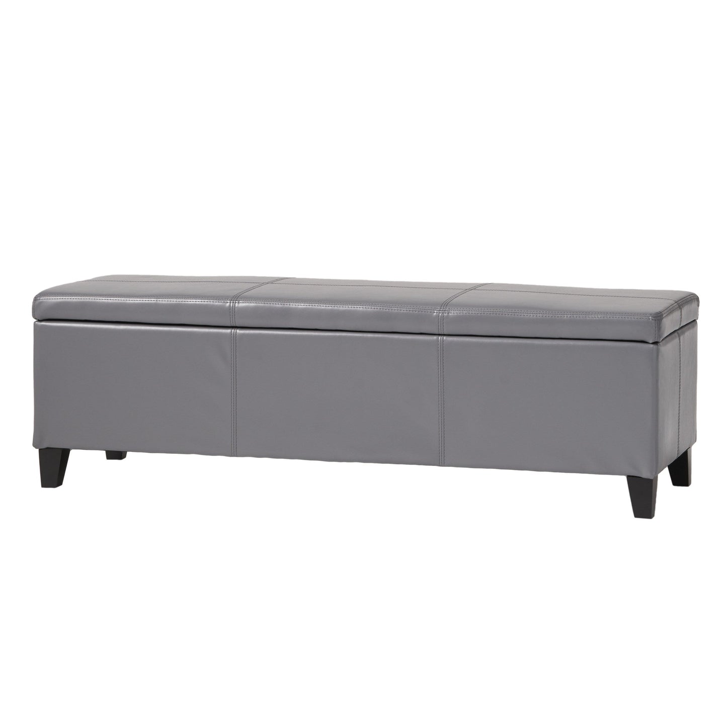 Banc de rangement Lucinda en simili cuir de Christopher Knight Home - 130,6 cm L x 44,5 cm l x 41,3 cm H
