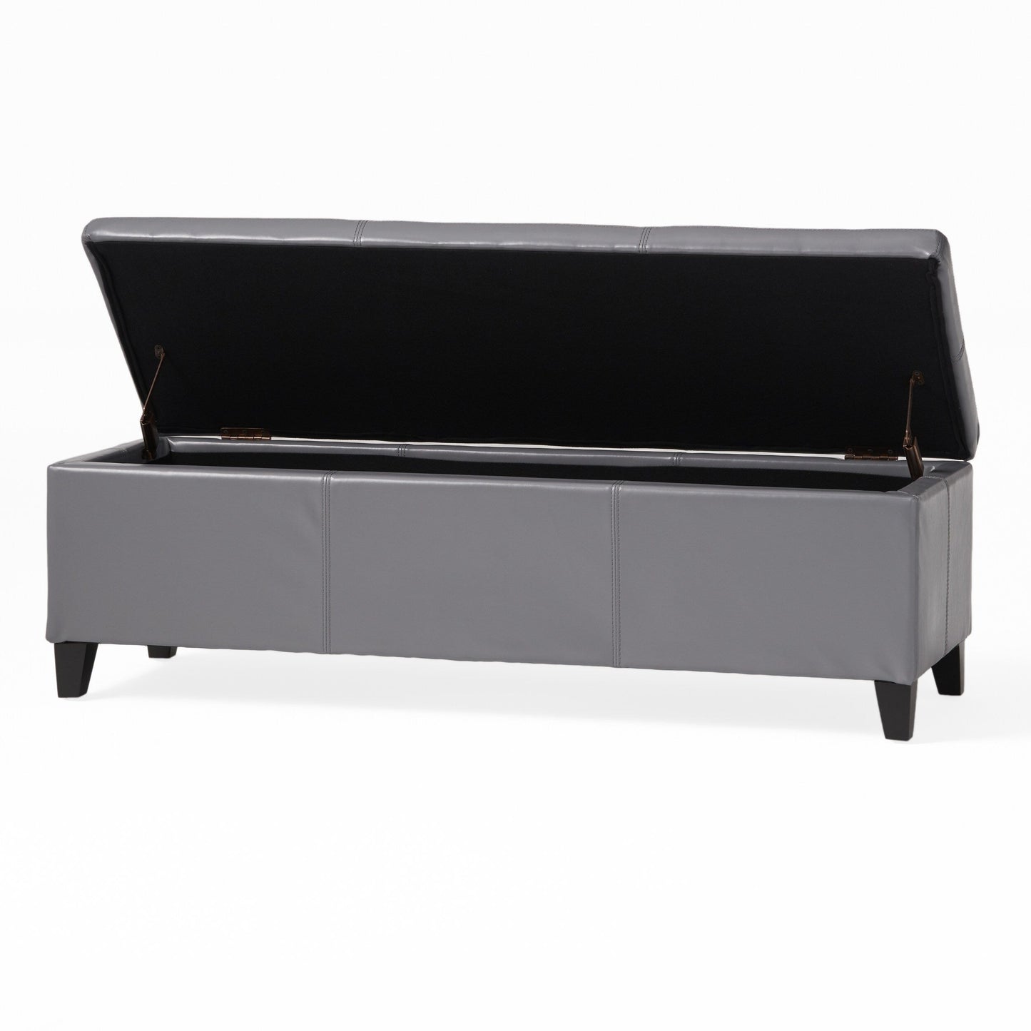 Banc de rangement Lucinda en simili cuir de Christopher Knight Home - 130,6 cm L x 44,5 cm l x 41,3 cm H