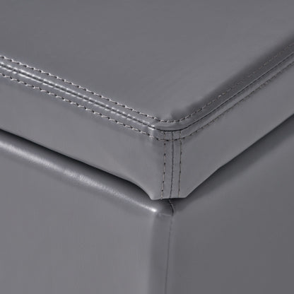 Banc de rangement Lucinda en simili cuir de Christopher Knight Home - 130,6 cm L x 44,5 cm l x 41,3 cm H