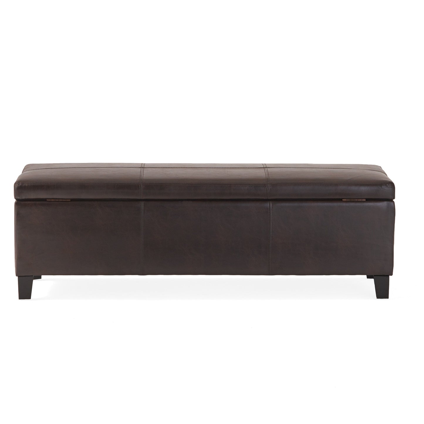 Banc de rangement Lucinda en simili cuir de Christopher Knight Home - 130,6 cm L x 44,5 cm l x 41,3 cm H