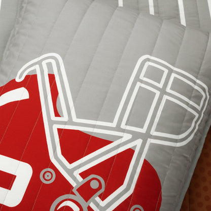 Lush Decor American Football - Couette réversible pour enfant, surdimensionnée