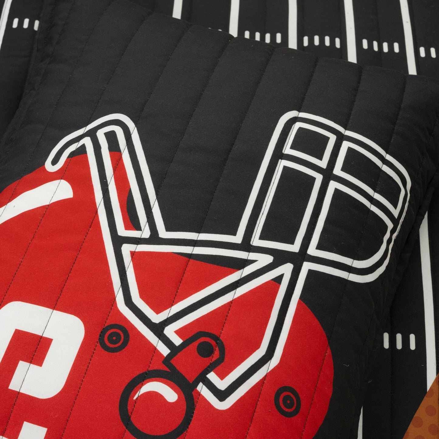Lush Decor American Football - Couette réversible pour enfant, surdimensionnée