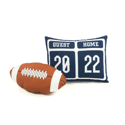 Lush Decor American Football - Couette réversible pour enfant, surdimensionnée