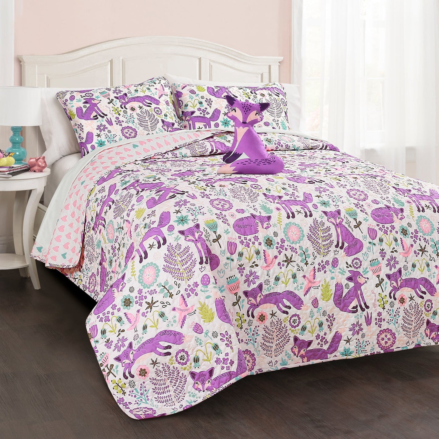 Lush Decor Pixie Fox 4-piece Quilt Set