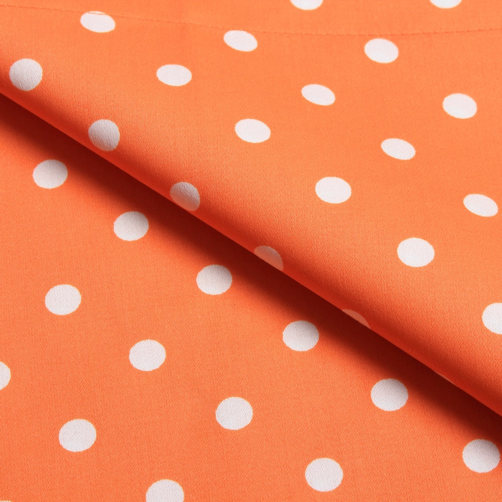 Superior Thread Count 600TC Polka Dot Cotton Blend Duvet Cover Set