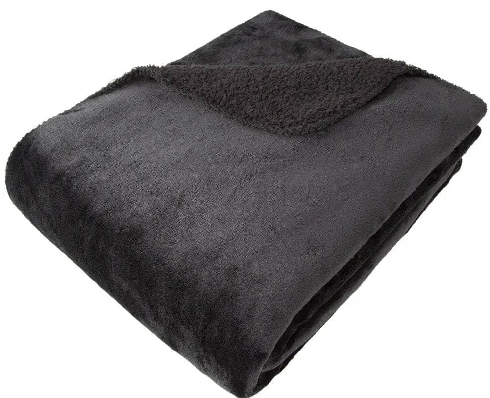 Luxury Fleece Throw - Black