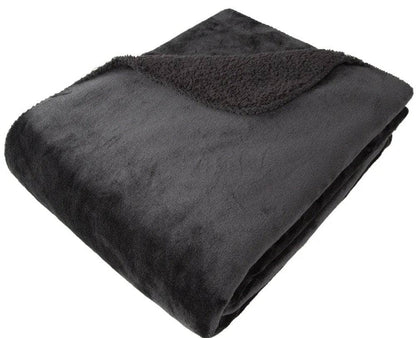 Luxury Fleece Throw - Black