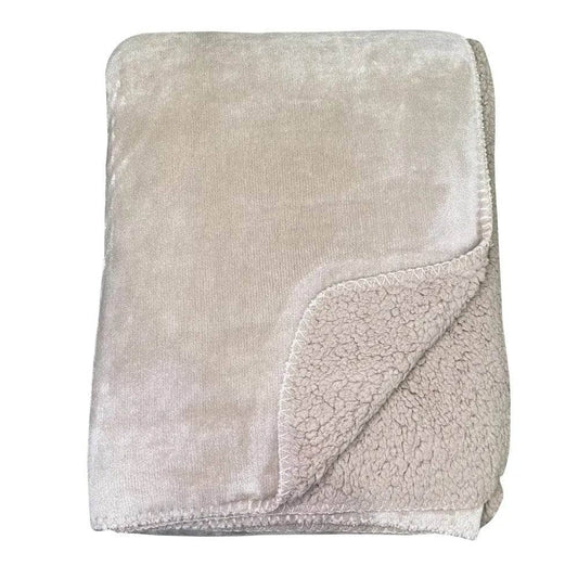 Luxury Fleece Throw - Mink