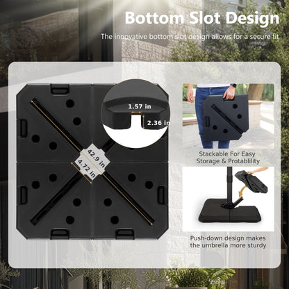 Parasol à baldaquin automatique à levier hydraulique de 3,6 m (12 pieds) MAISON ARTS avec pied en aluminium et rotation à 360 degrés