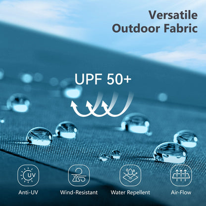 MAISON ARTS 13ft Double -Sided Patio Umbrella Extra Large with Crank