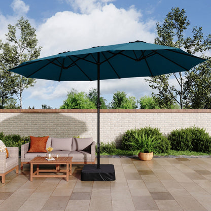 MAISON ARTS Parasol de terrasse double face extra large de 4,5 m avec socle inclus