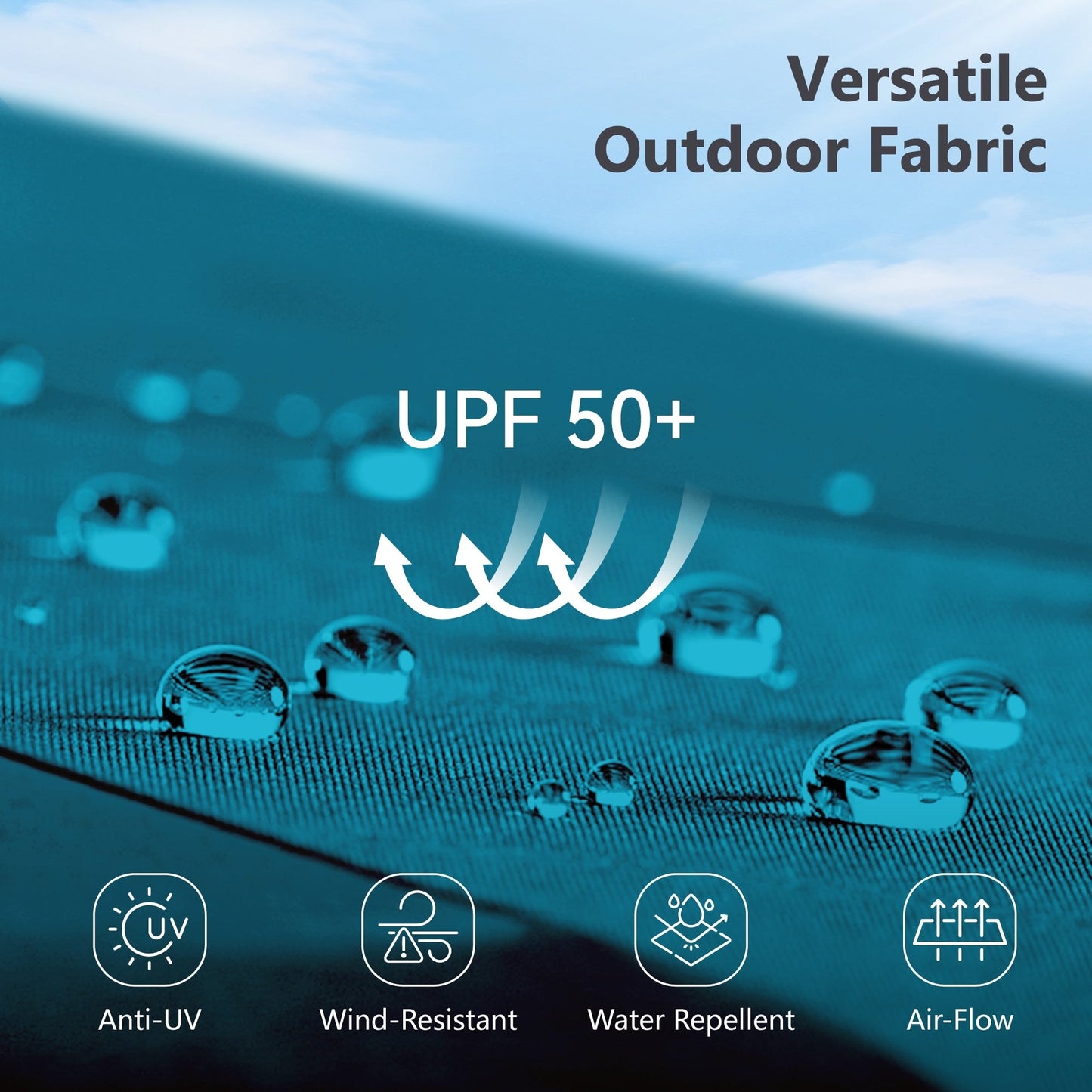 MAISON ARTS Parasol de terrasse double face extra large de 4,5 m avec socle inclus