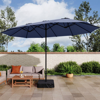 MAISON ARTS Parasol de terrasse double face extra large de 4,5 m avec socle inclus