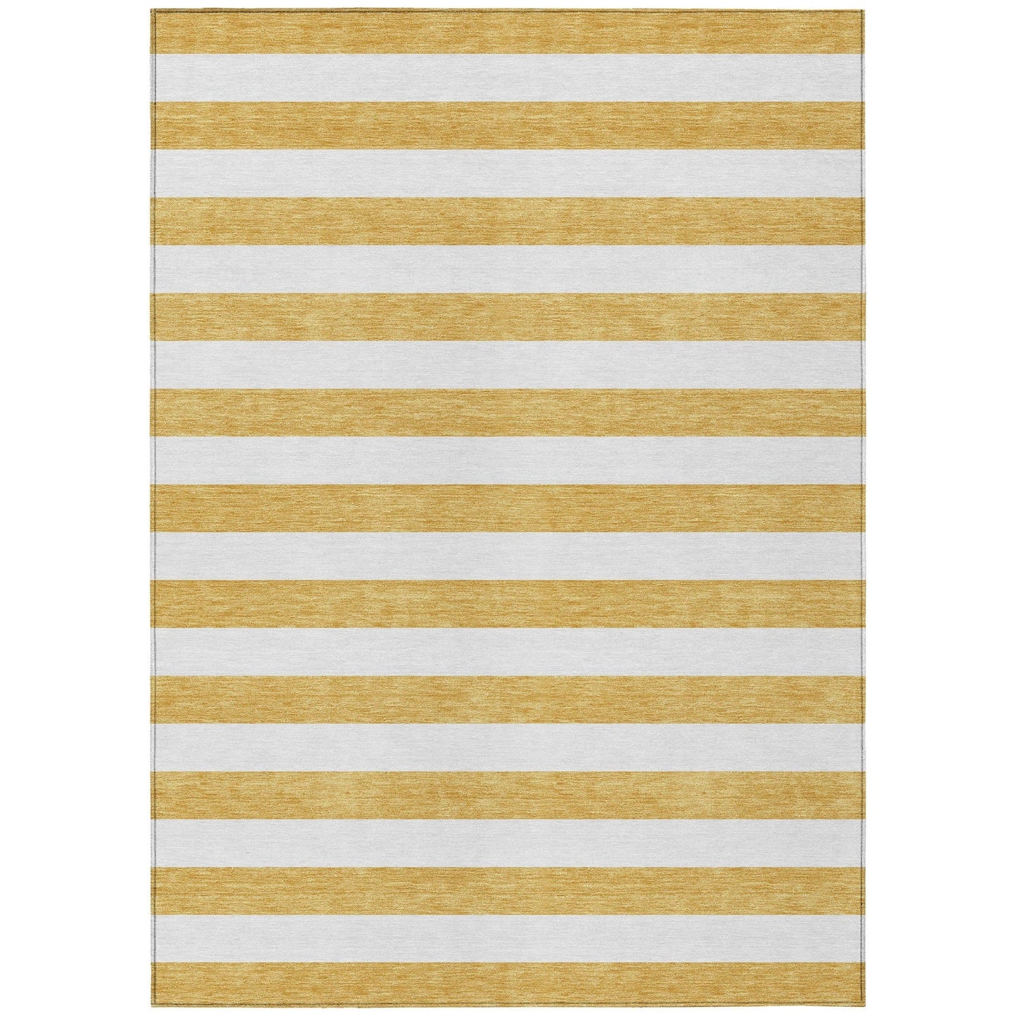 Machine Washable Indoor/ Outdoor Cabana Stripe Chantille Rug