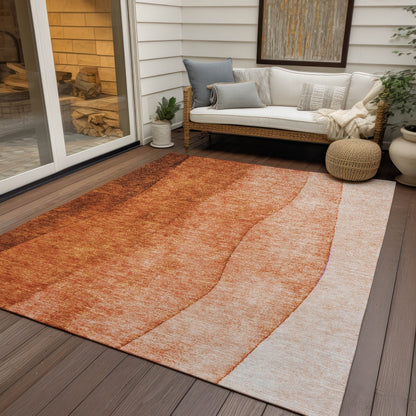 Machine Washable Indoor/ Outdoor Chantille Contemporary Ombre Rug