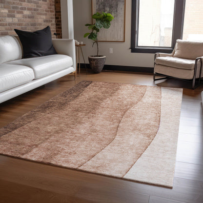 Machine Washable Indoor/ Outdoor Chantille Contemporary Ombre Rug