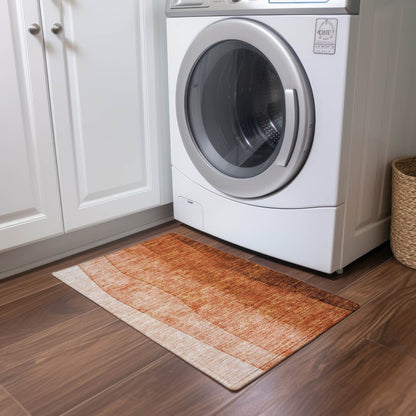 Machine Washable Indoor/ Outdoor Chantille Contemporary Ombre Rug