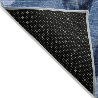 Machine Washable Indoor/ Outdoor Modern Chantille Rug