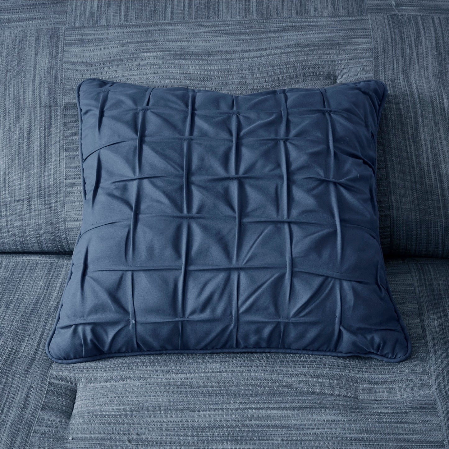 Madison Park Clayton 7 Piece Printed Seersucker Comforter Set