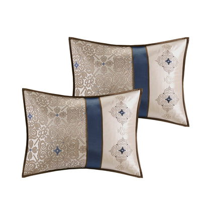 Madison Park Essentials Parker Jacquard Brodé, Ensemble de 24 Pièces, Chambre en Sac