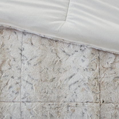 Madison Park Marselle Faux Fur Comforter Set