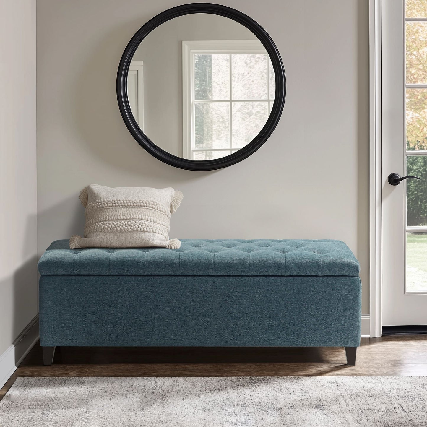 Banc de rangement capitonné et rembourré Madison Park Sasha