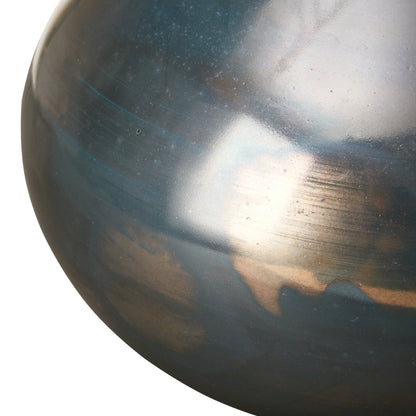 Vases décoratifs en verre Aurora bleu et bronze de Madison Park Signature, ensemble de 3 pièces