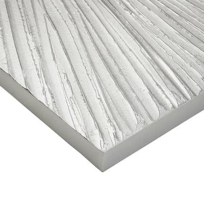 Ensemble de 3 panneaux muraux en résine multidimensionnelle, triptyque à rayons de soleil peints à la main, Madison Park Signature.