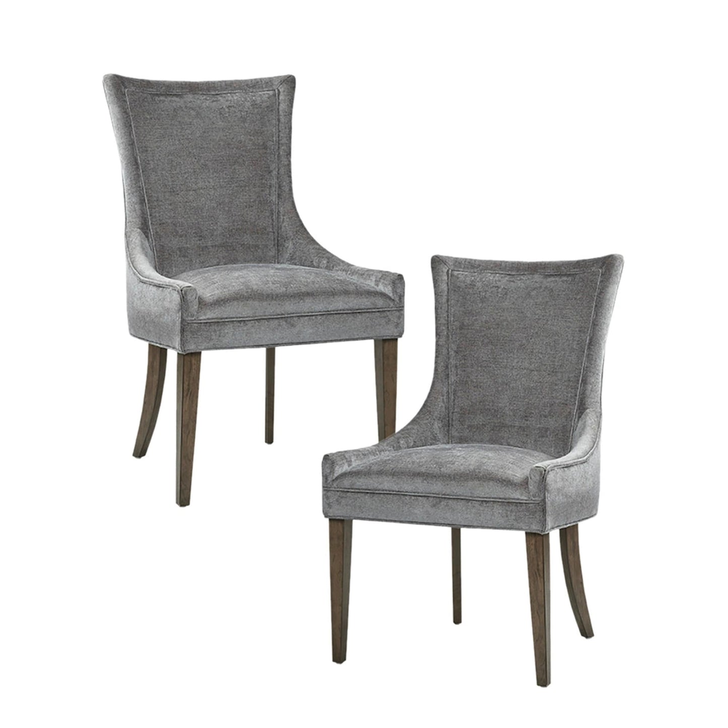 Madison Park Signature Fauteuils de salle à manger Ultra rembourrés avec pieds en bois (lot de 2) - N/A