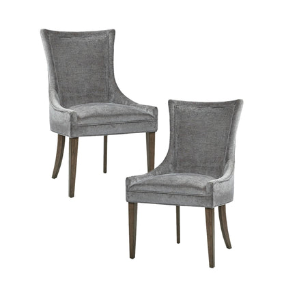 Madison Park Signature Fauteuils de salle à manger Ultra rembourrés avec pieds en bois (lot de 2) - N/A