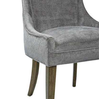 Madison Park Signature Fauteuils de salle à manger Ultra rembourrés avec pieds en bois (lot de 2) - N/A