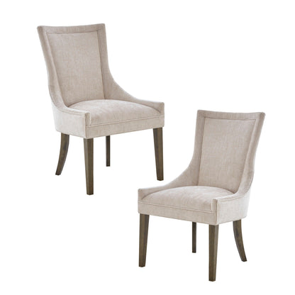 Madison Park Signature Fauteuils de salle à manger Ultra rembourrés avec pieds en bois (lot de 2) - N/A