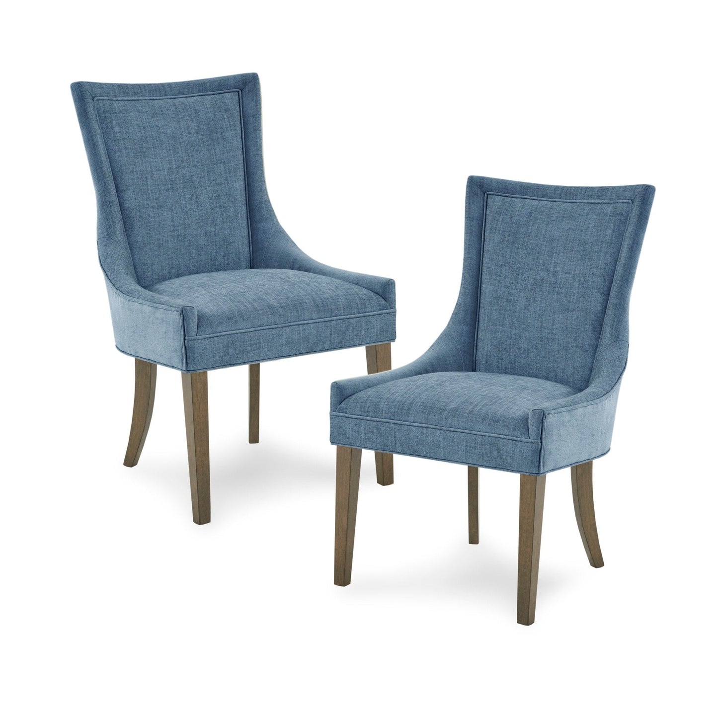 Madison Park Signature Fauteuils de salle à manger Ultra rembourrés avec pieds en bois (lot de 2) - N/A