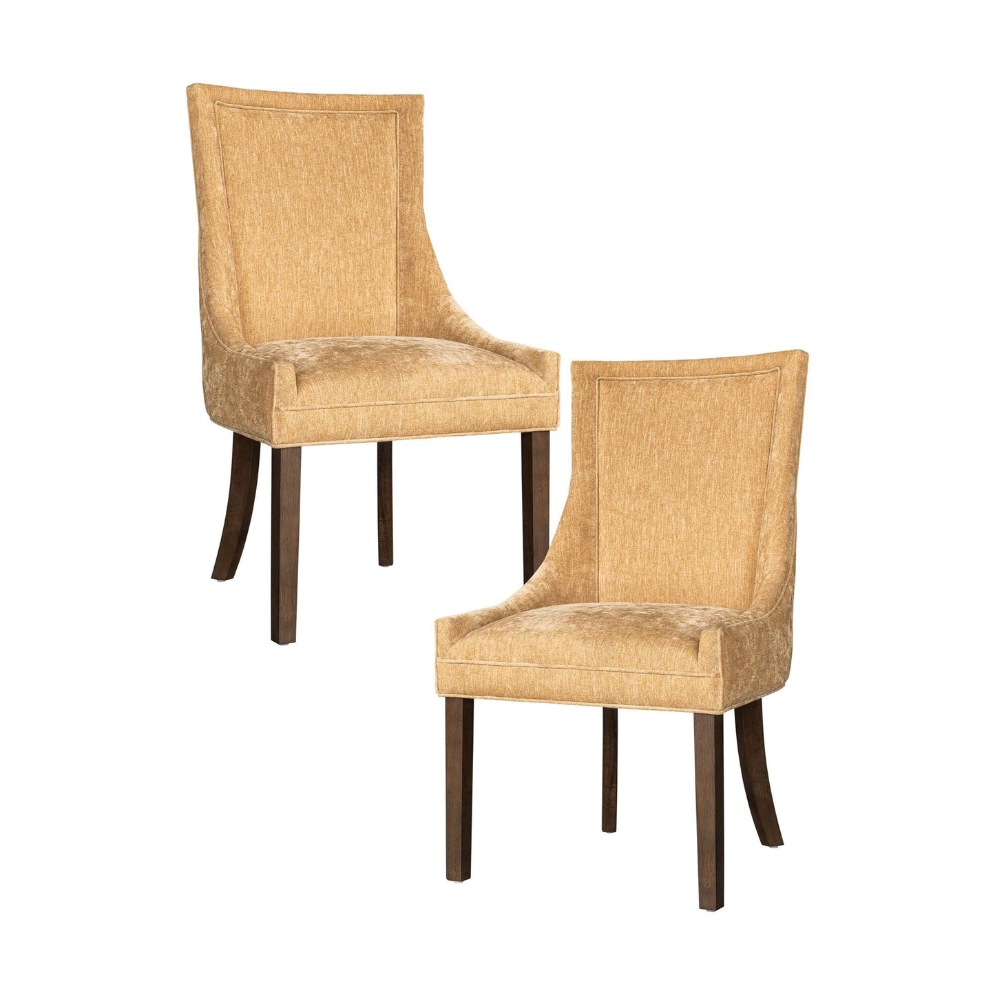 Madison Park Signature Fauteuils de salle à manger Ultra rembourrés avec pieds en bois (lot de 2) - N/A