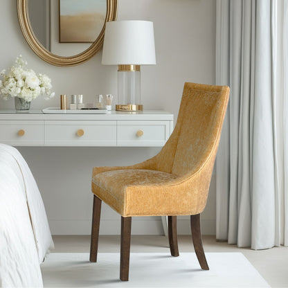 Madison Park Signature Fauteuils de salle à manger Ultra rembourrés avec pieds en bois (lot de 2) - N/A