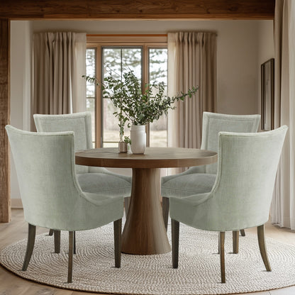 Madison Park Signature Fauteuils de salle à manger Ultra rembourrés avec pieds en bois (lot de 2) - N/A