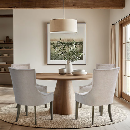 Madison Park Signature Fauteuils de salle à manger Ultra rembourrés avec pieds en bois (lot de 2) - N/A