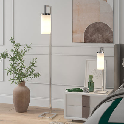 Malva 67.75 Tall Floor Lamp with Glass Shade - 11 Wide