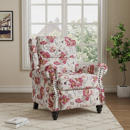 Fauteuils inclinables à commande manuelle avec garniture à clous cloutés