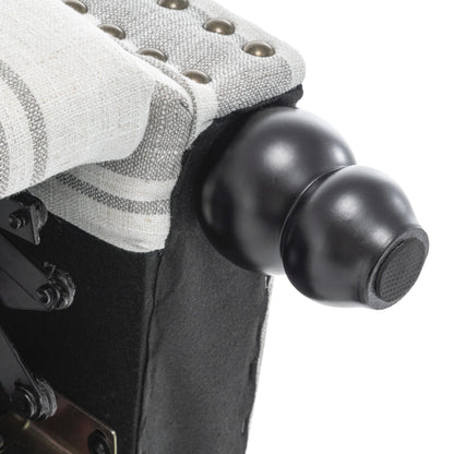 Fauteuils inclinables à commande manuelle avec garniture à clous cloutés