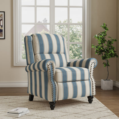 Fauteuils inclinables à commande manuelle avec garniture à clous cloutés