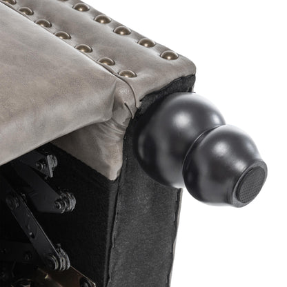 Fauteuils inclinables à commande manuelle avec garniture à clous cloutés