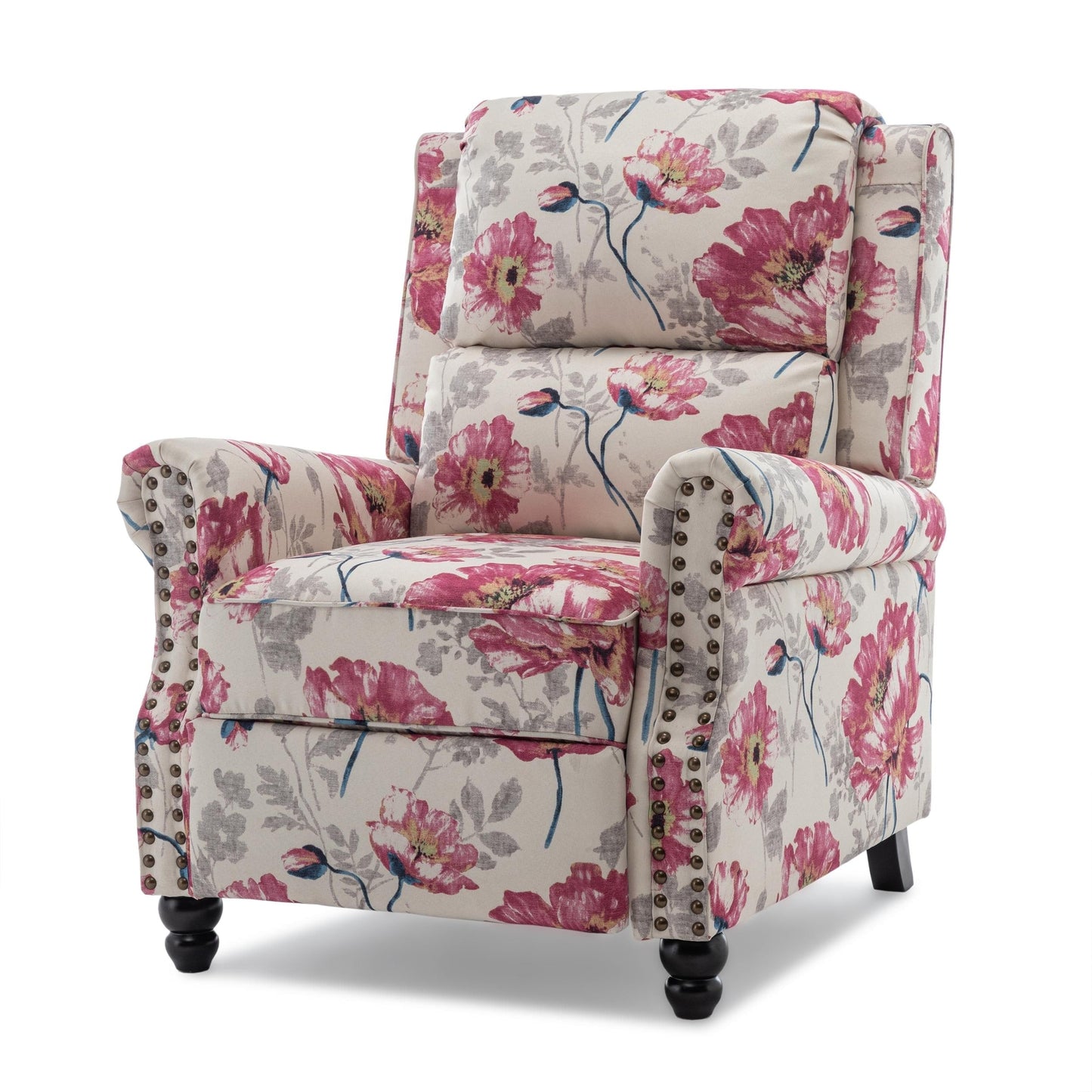 Fauteuils inclinables à commande manuelle avec garniture à clous cloutés