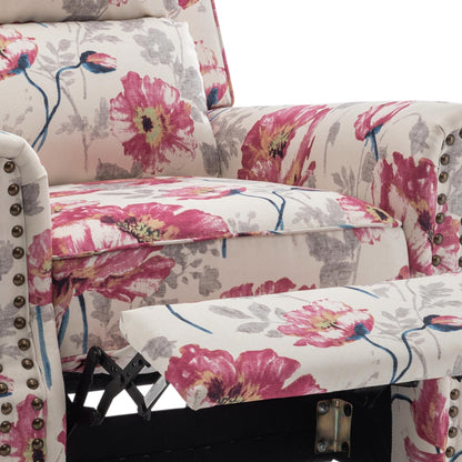 Fauteuils inclinables à commande manuelle avec garniture à clous cloutés