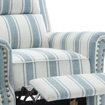 Fauteuils inclinables à commande manuelle avec garniture à clous cloutés