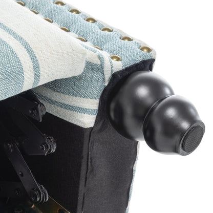 Fauteuils inclinables à commande manuelle avec garniture à clous cloutés