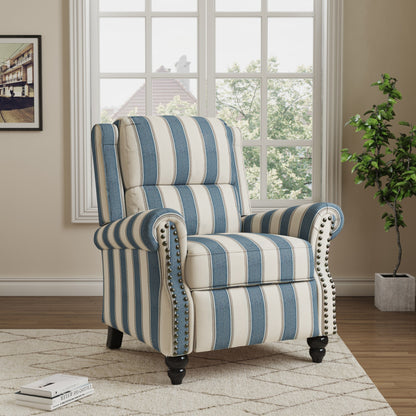 Fauteuils inclinables à commande manuelle avec garniture à clous cloutés