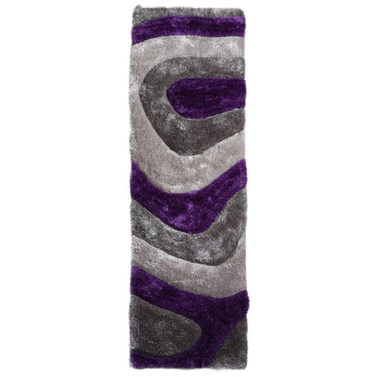 Tapis de sol Mateos Shag à motif abstrait